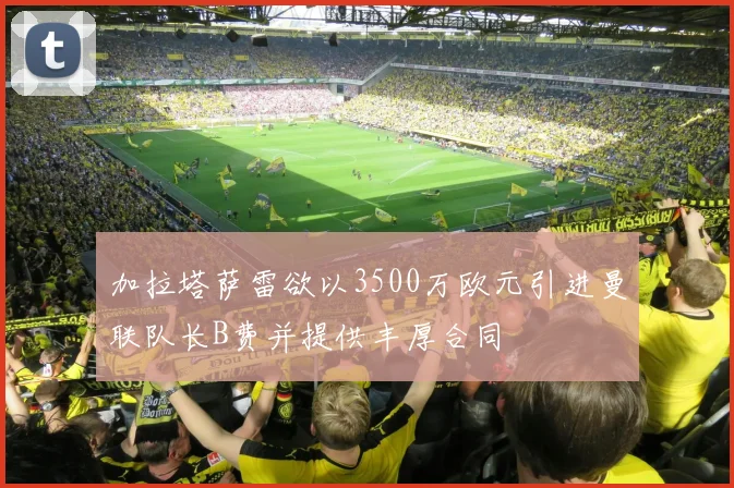 加拉塔萨雷欲以3500万欧元引进曼联队长B费并提供丰厚合同